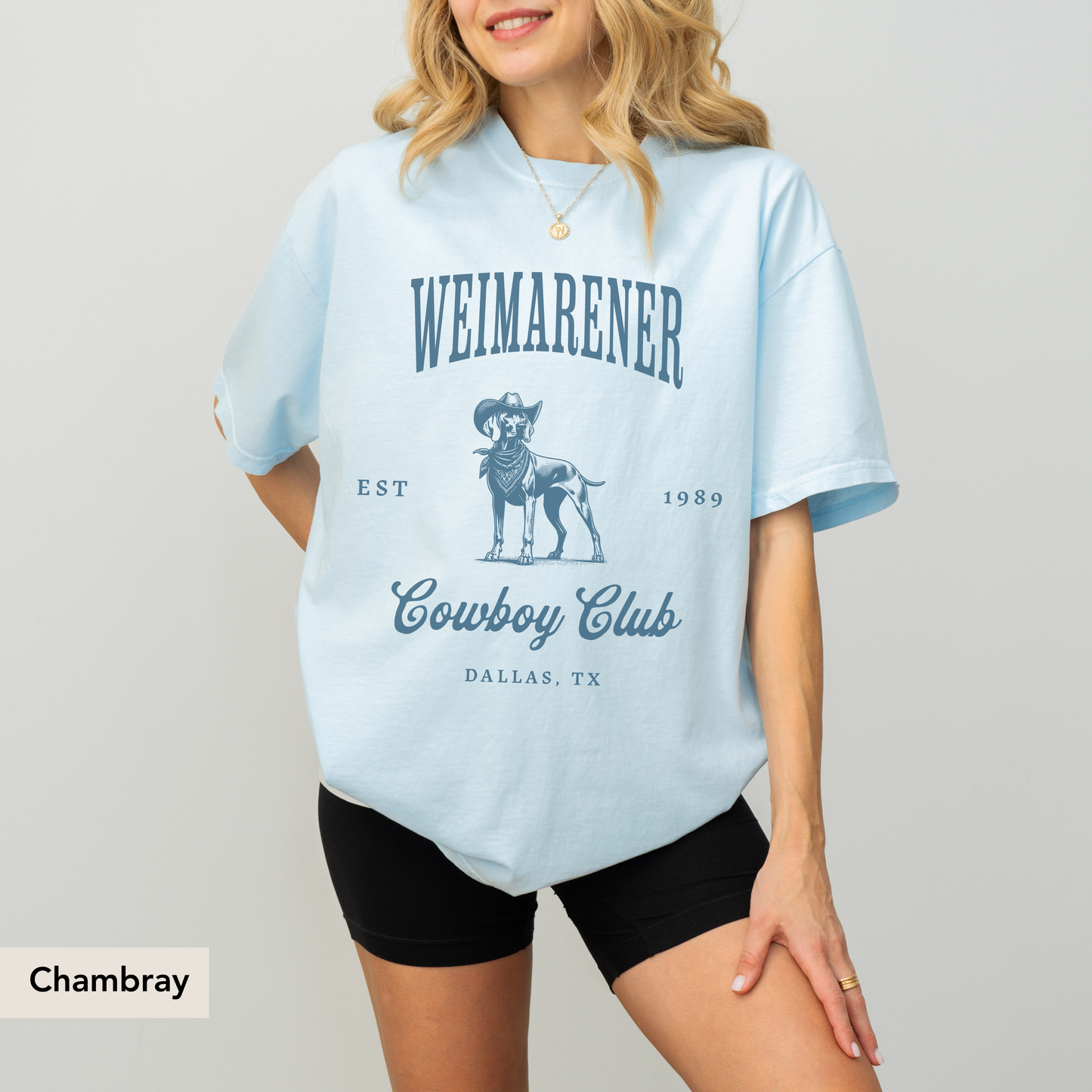 Weimaraner Cowboy Club Shirt