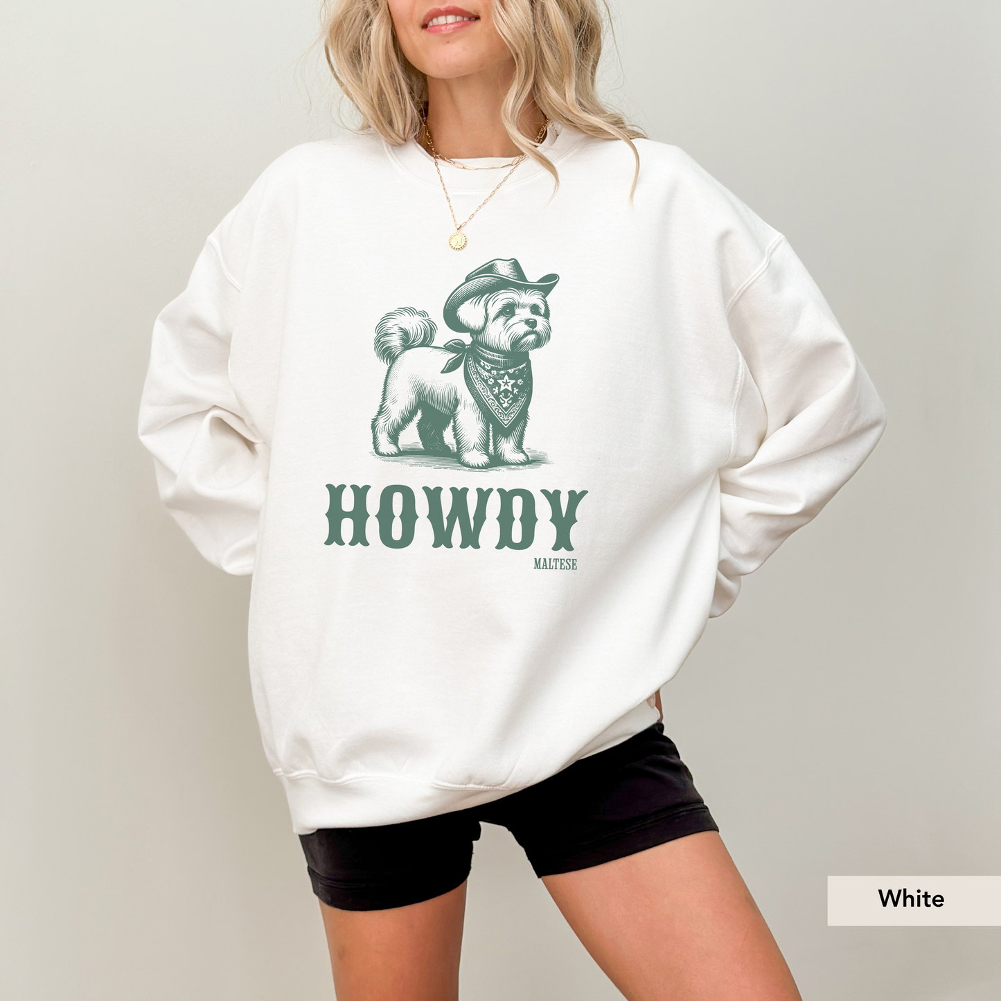 Howdy Maltese Sweatshirt