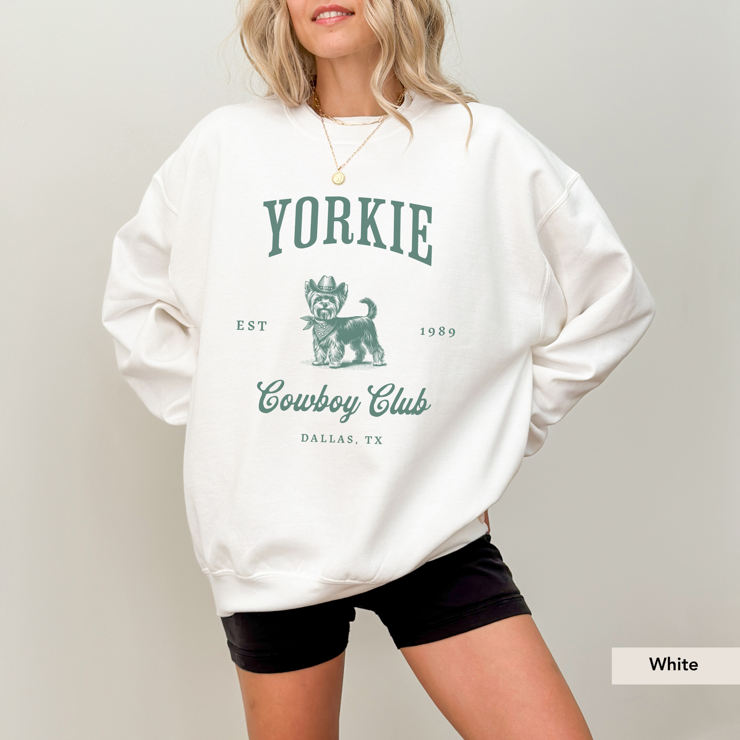 Yorkie Cowboy Club Sweatshirt
