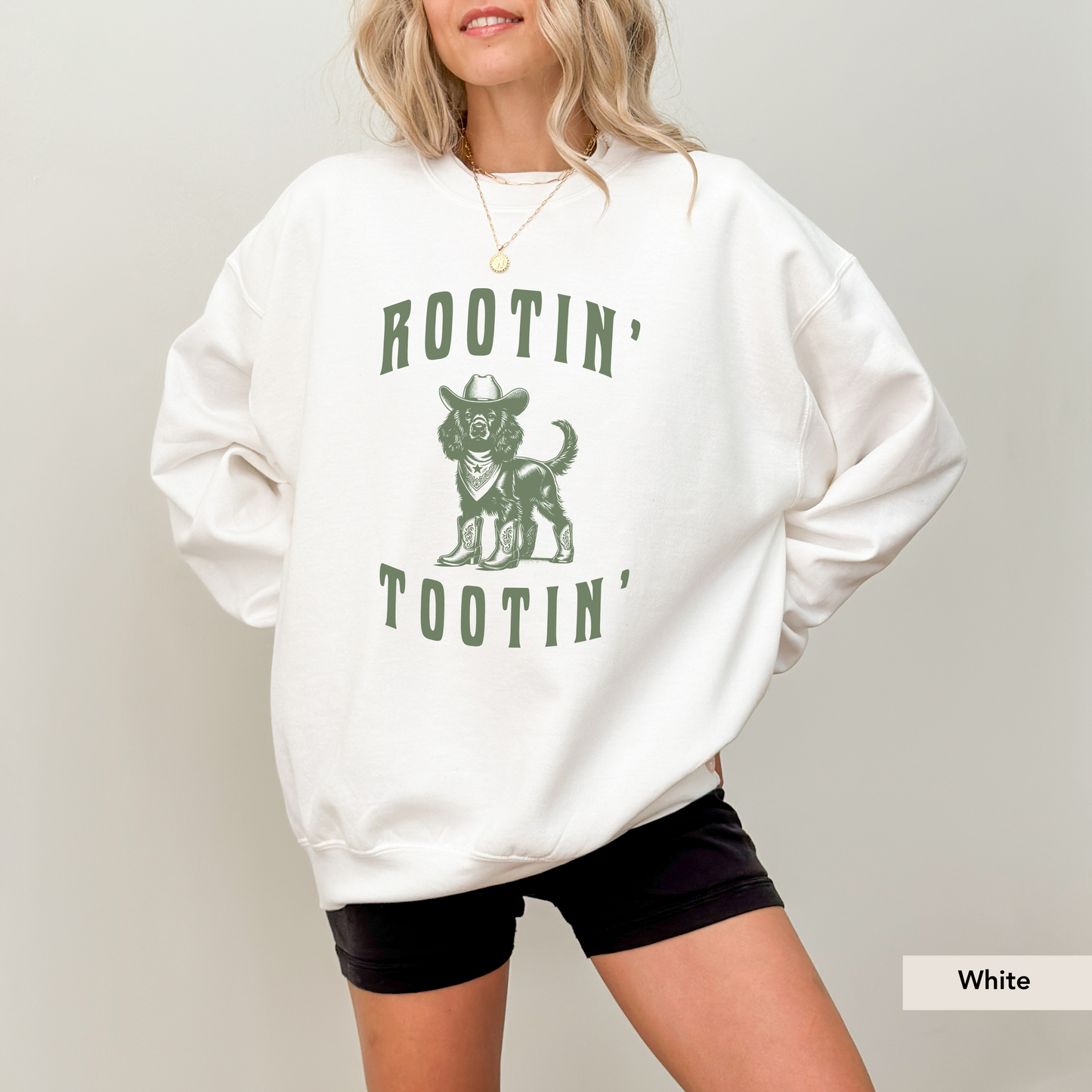 Rootin Tootin Boykin Spaniel Sweatshirt