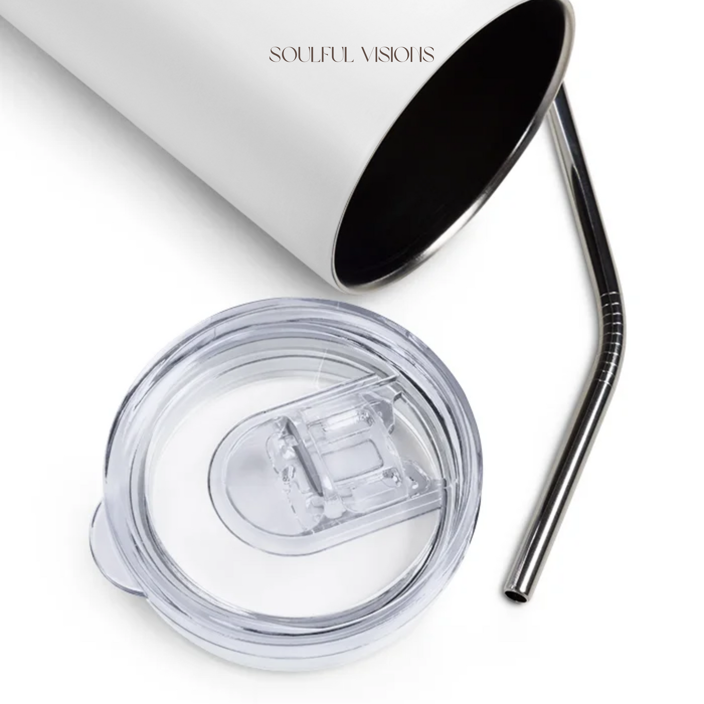 Maltese Stainless Steel Tumbler With Straw, 20oz