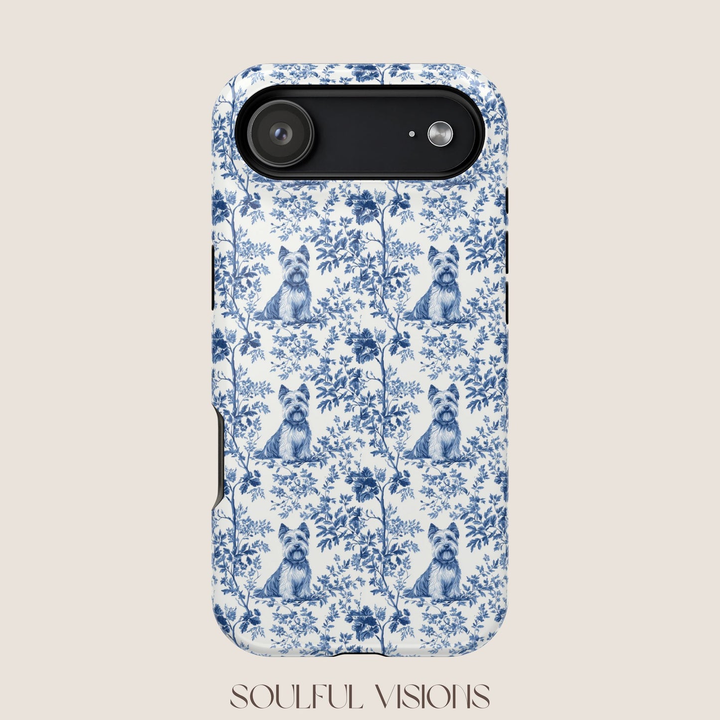 Scottish Terrier Toile De Jouy Magnetic Phone Case