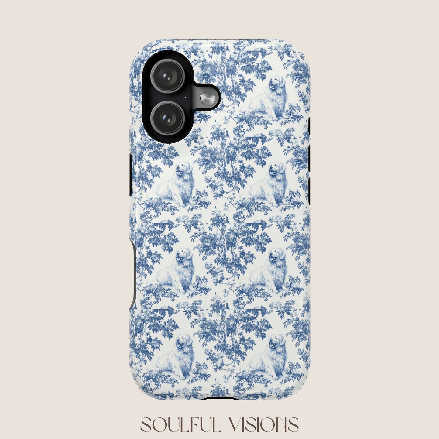 Great Pyrenees Toile De Jouy Magnetic Phone Case