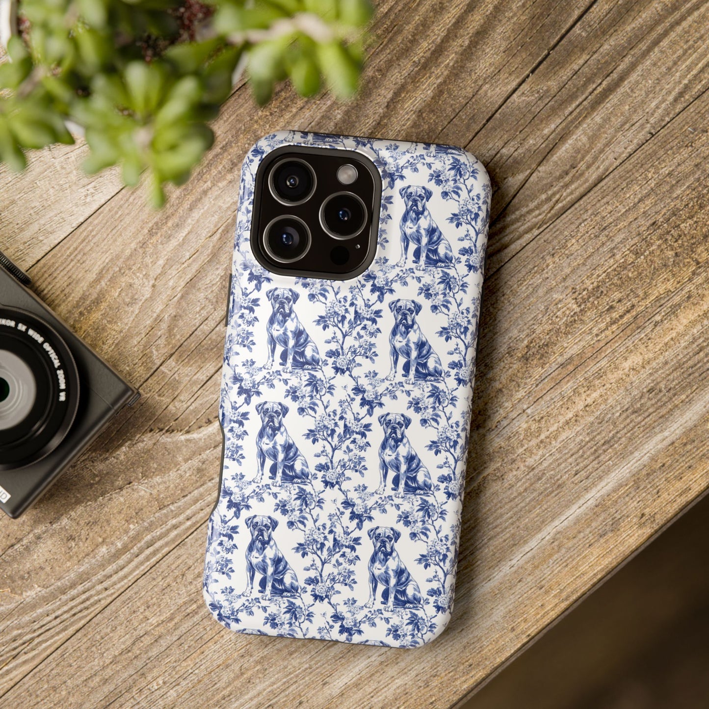 Boxer Toile De Jouy Magnetic Phone Case