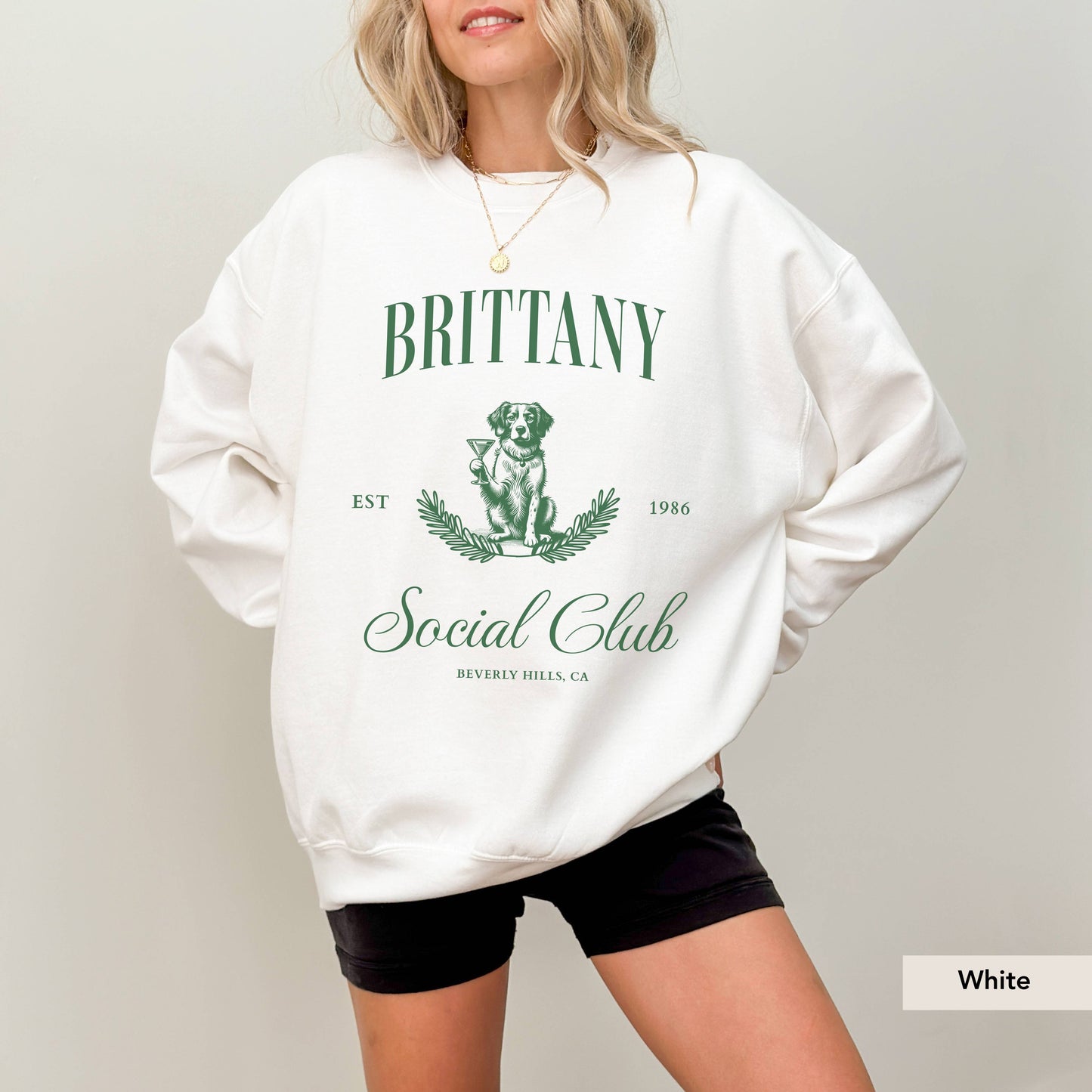 Brittany Spaniel Social Club Sweatshirt