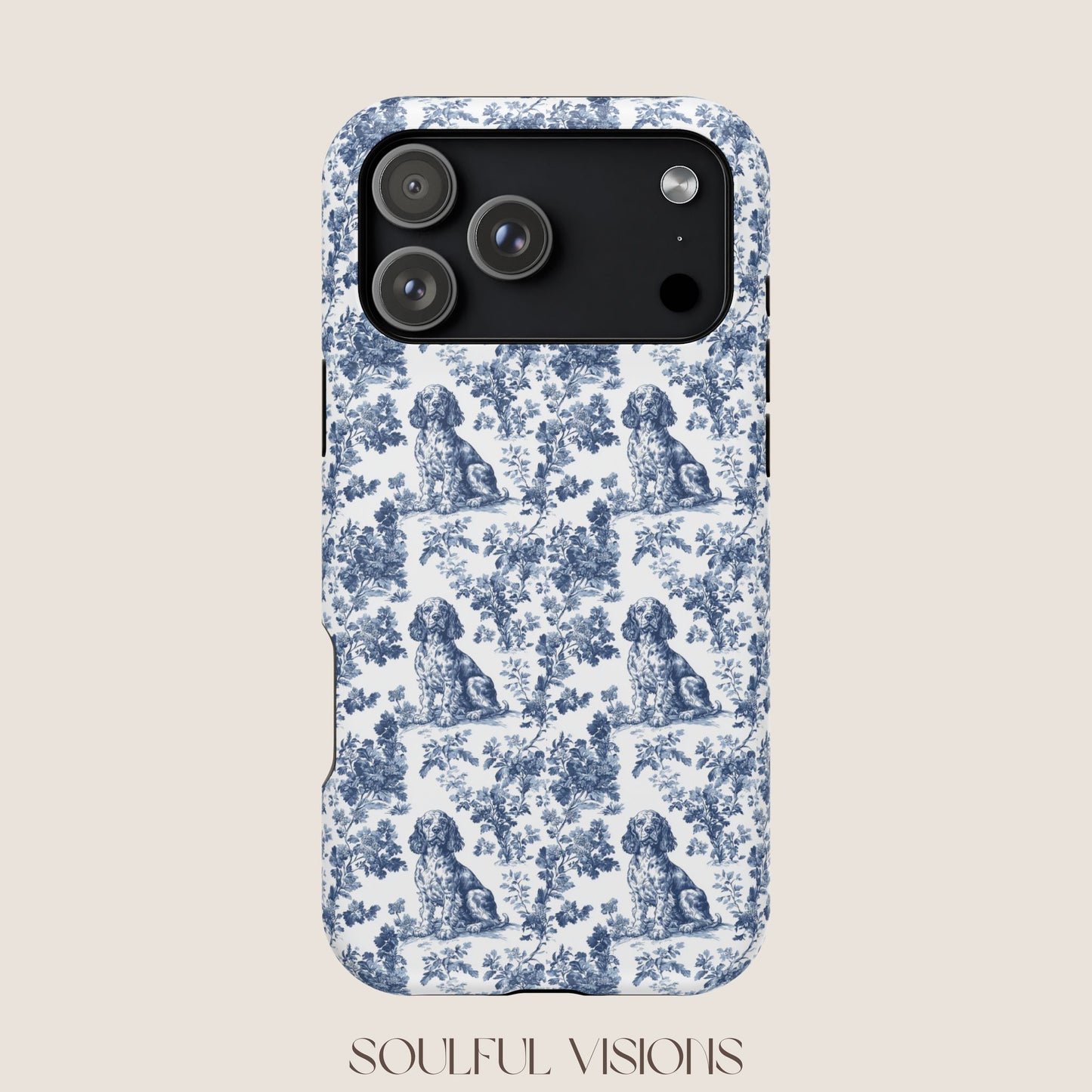 Boykin Spaniel Toile De Jouy Magnetic Phone Case