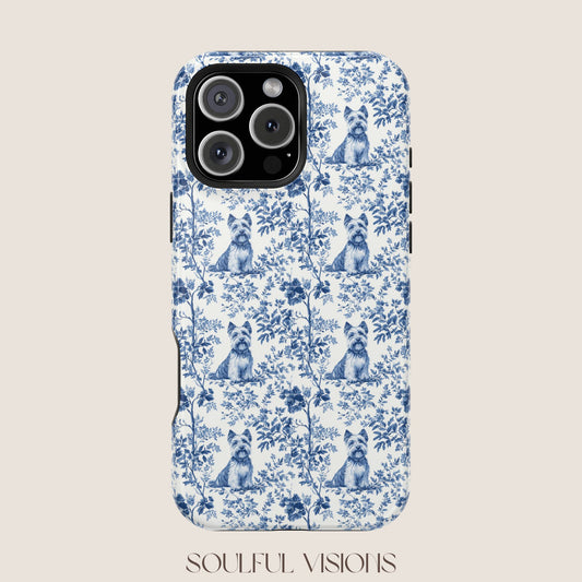 Scottish Terrier Toile De Jouy Magnetic Phone Case