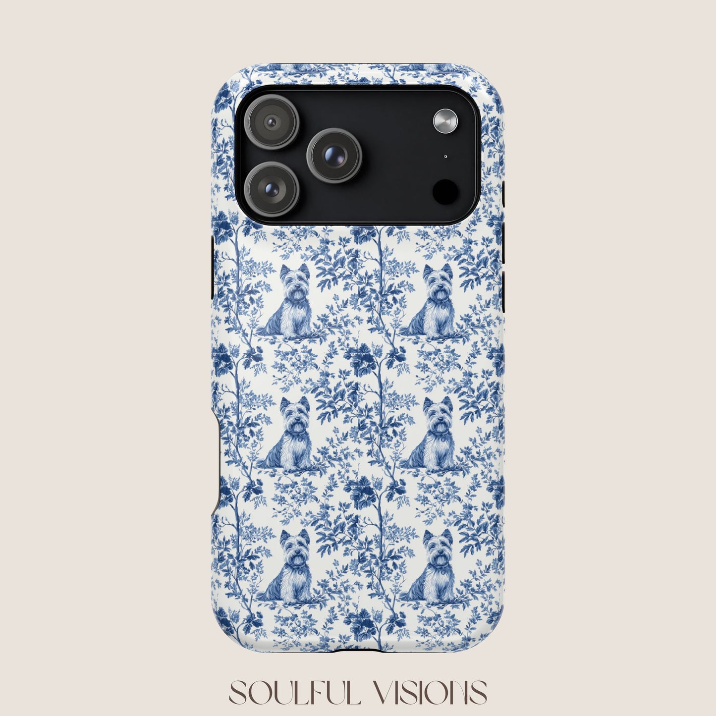 Scottish Terrier Toile De Jouy Magnetic Phone Case