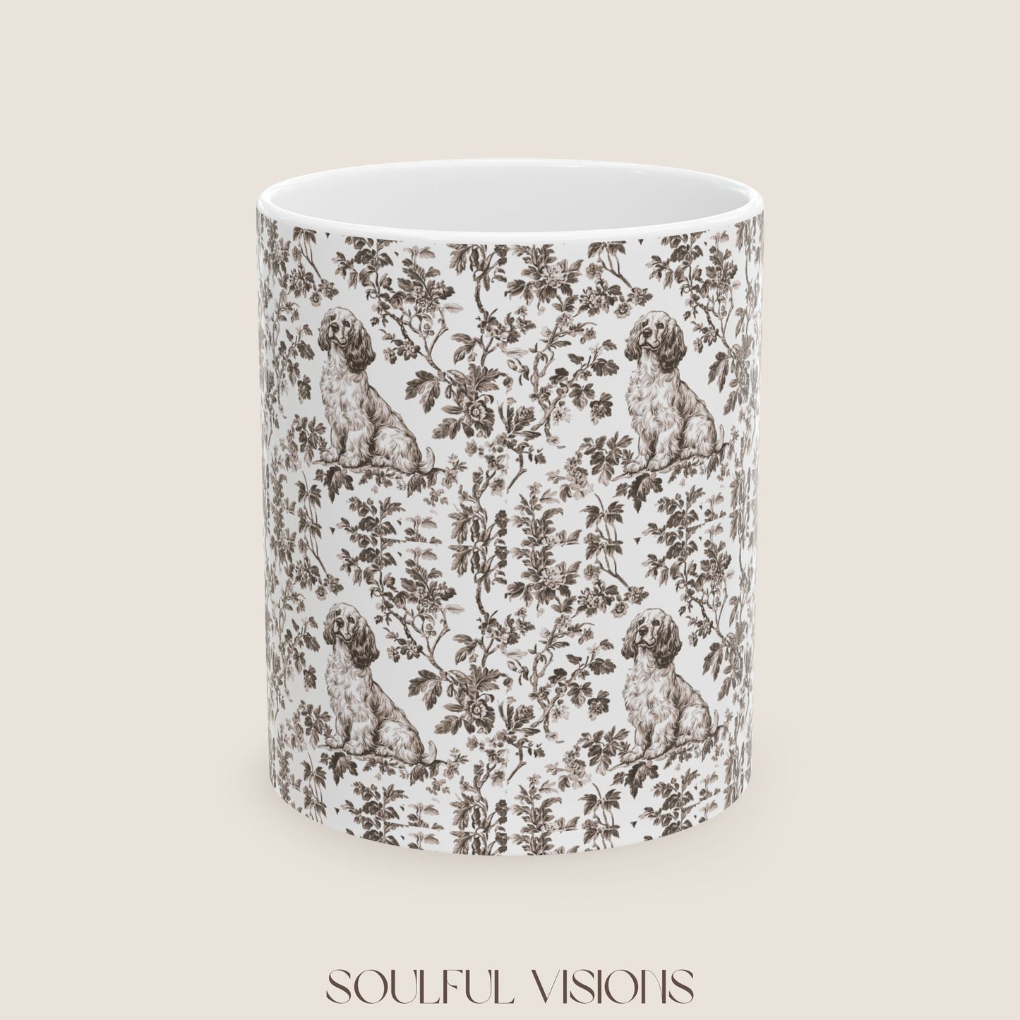 Cocker Spaniel Toile De jouy Mug