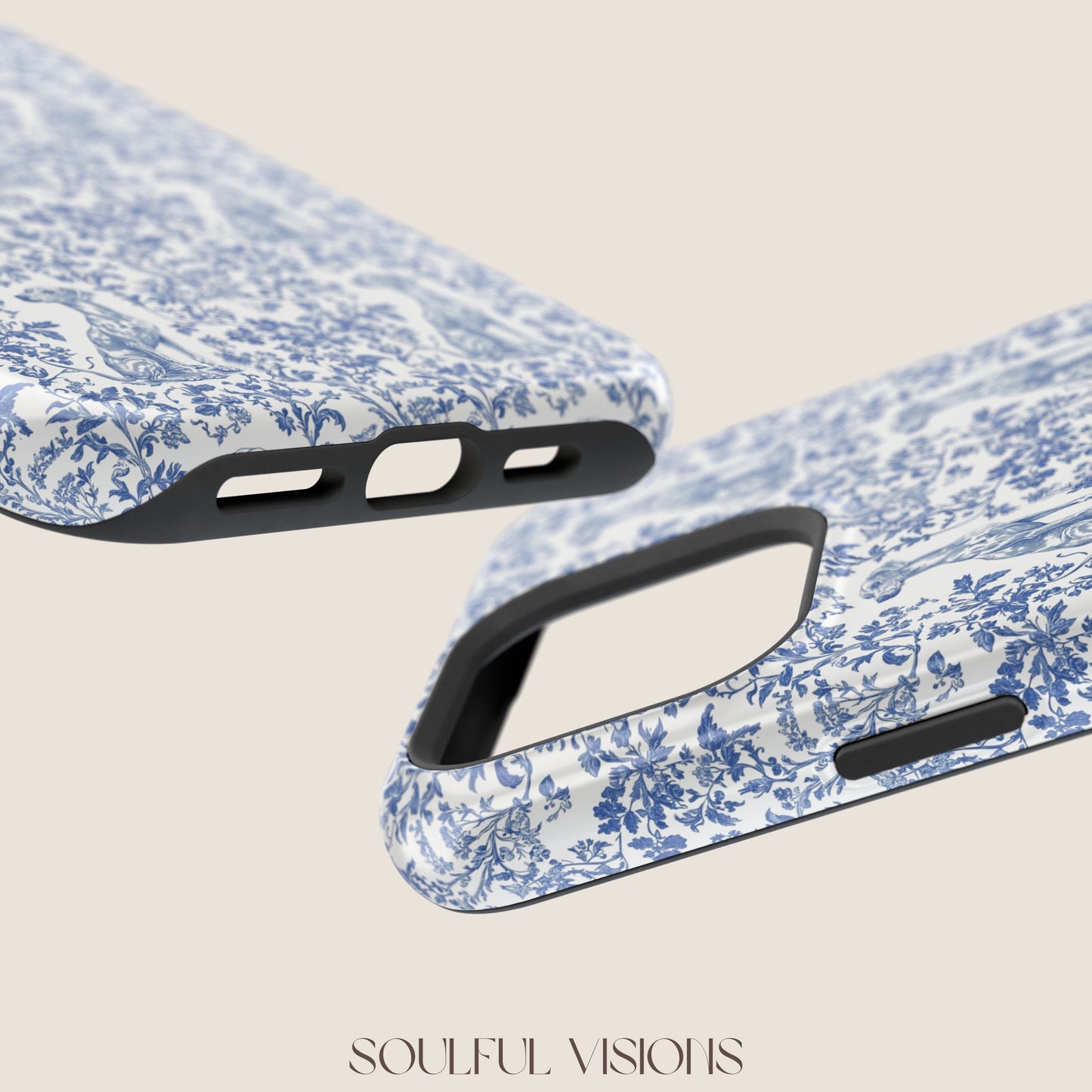 Whippet Toile De Jouy Magnetic Phone Case