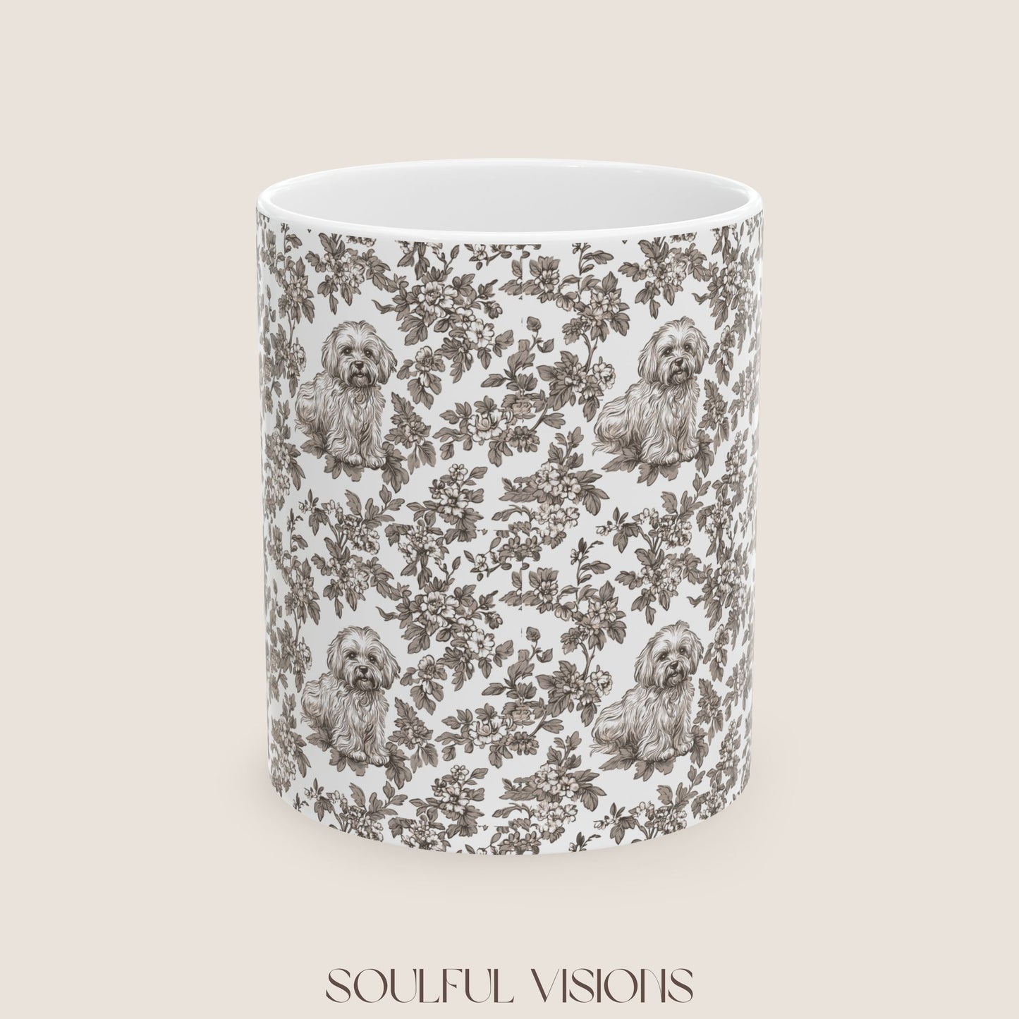 Havanese Toile De Jouy Mug