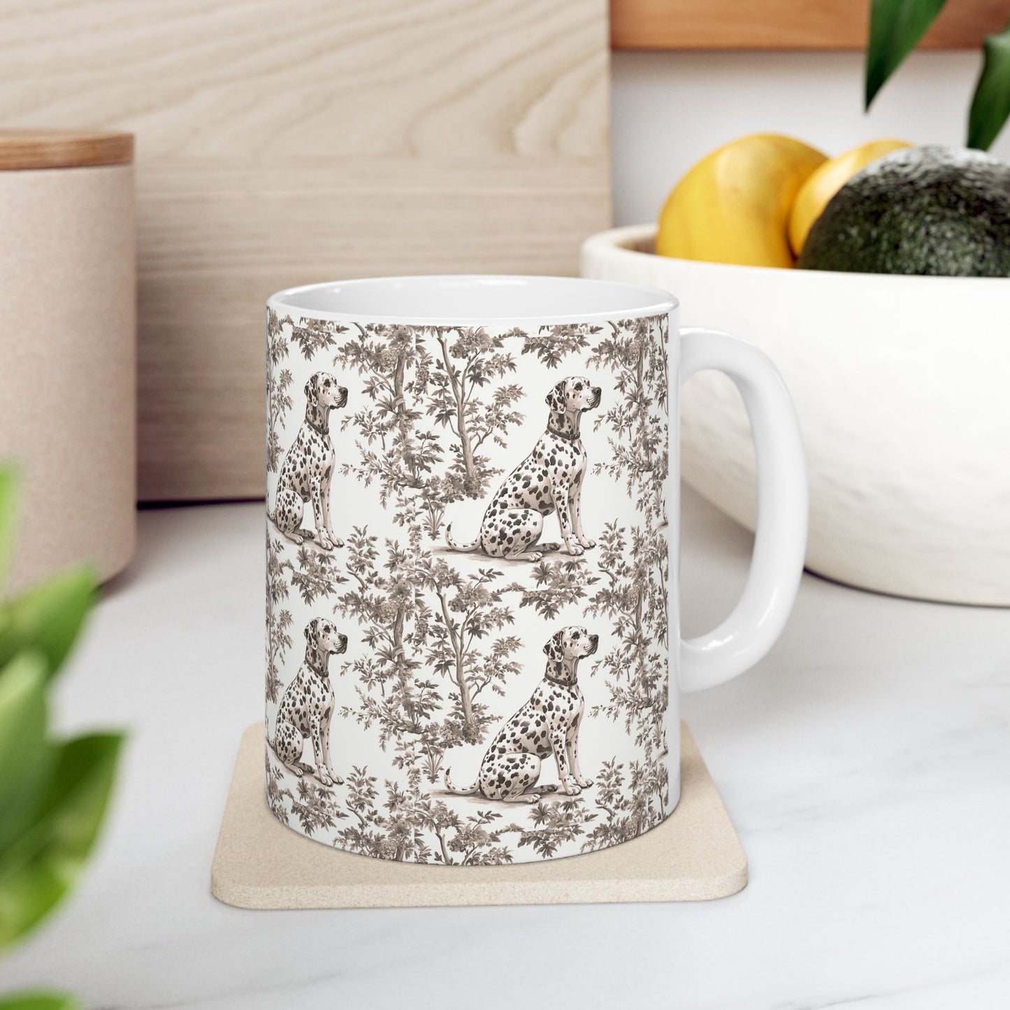 Dalmatian Toile De Jouy Mug