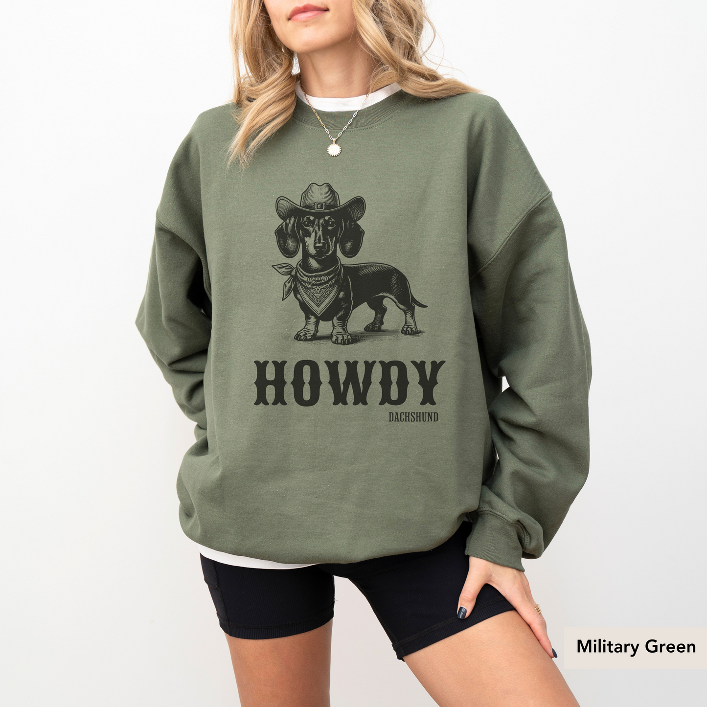 Howdy Dachshund Sweatshirt