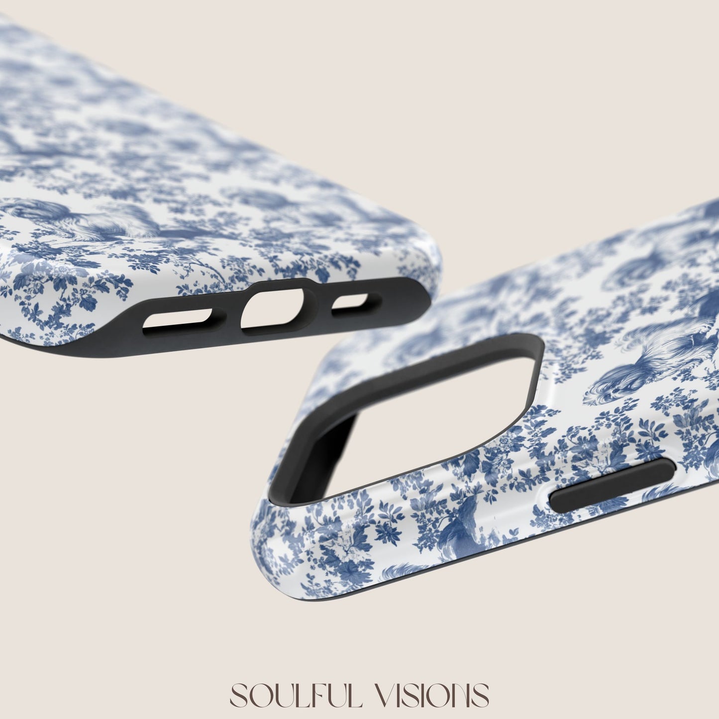 Shih Tzu Toile De Jouy Magnetic Phone Case