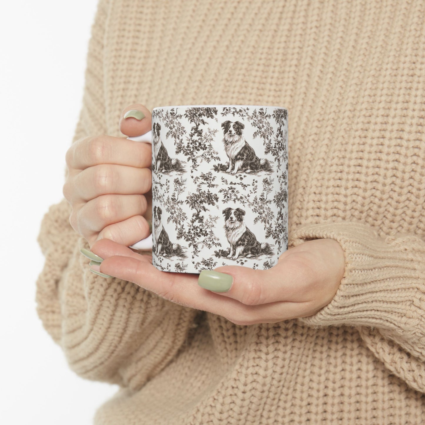 Australian Shepherd Toile de Jouy Mug