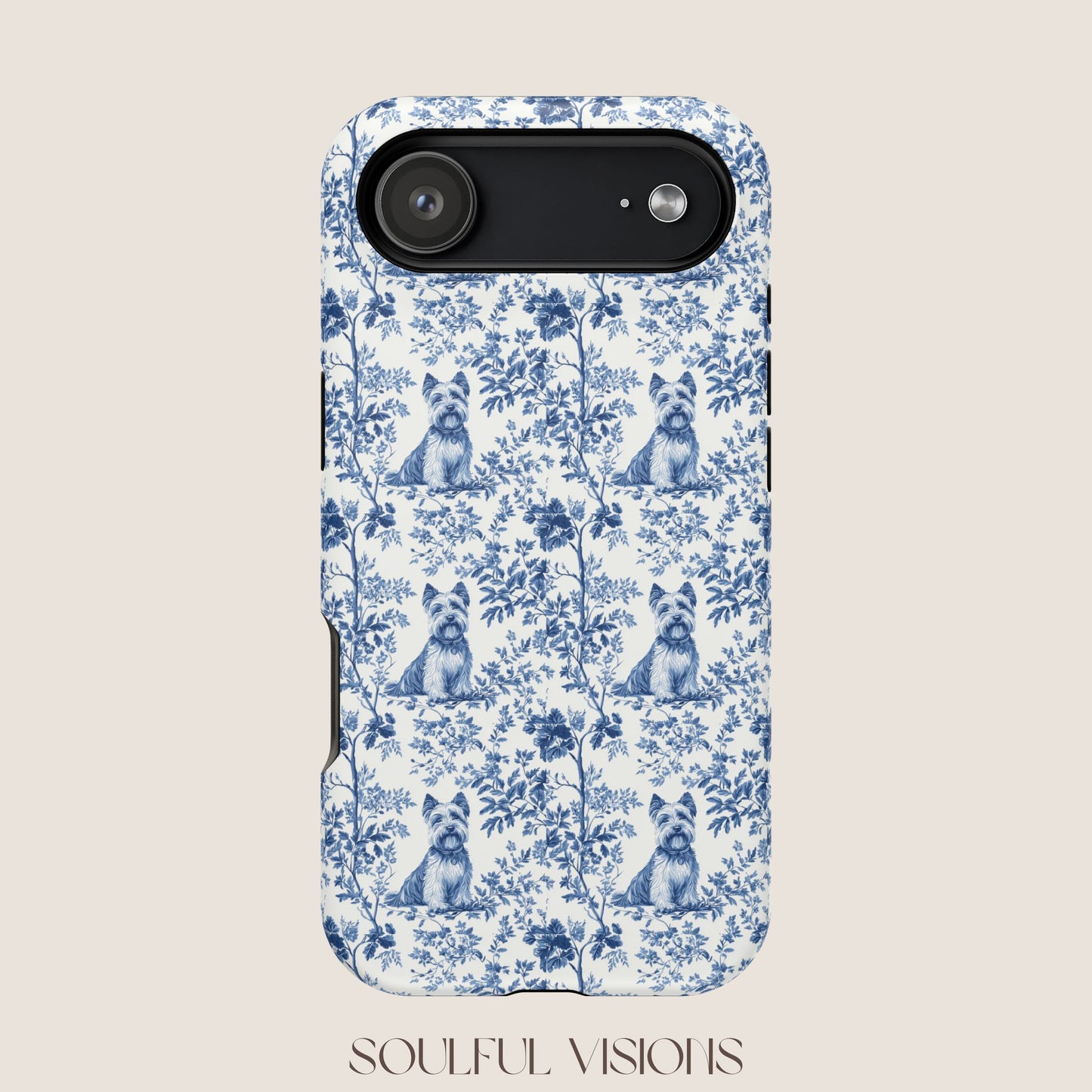 Scottish Terrier Toile De Jouy Magnetic Phone Case