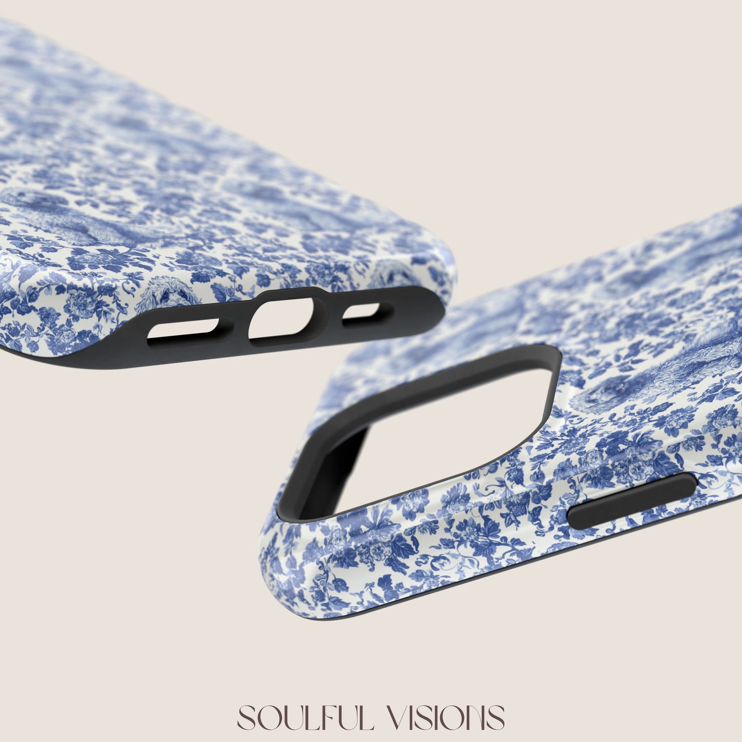 Labradoodle Toile De Jouy Magnetic Phone Case