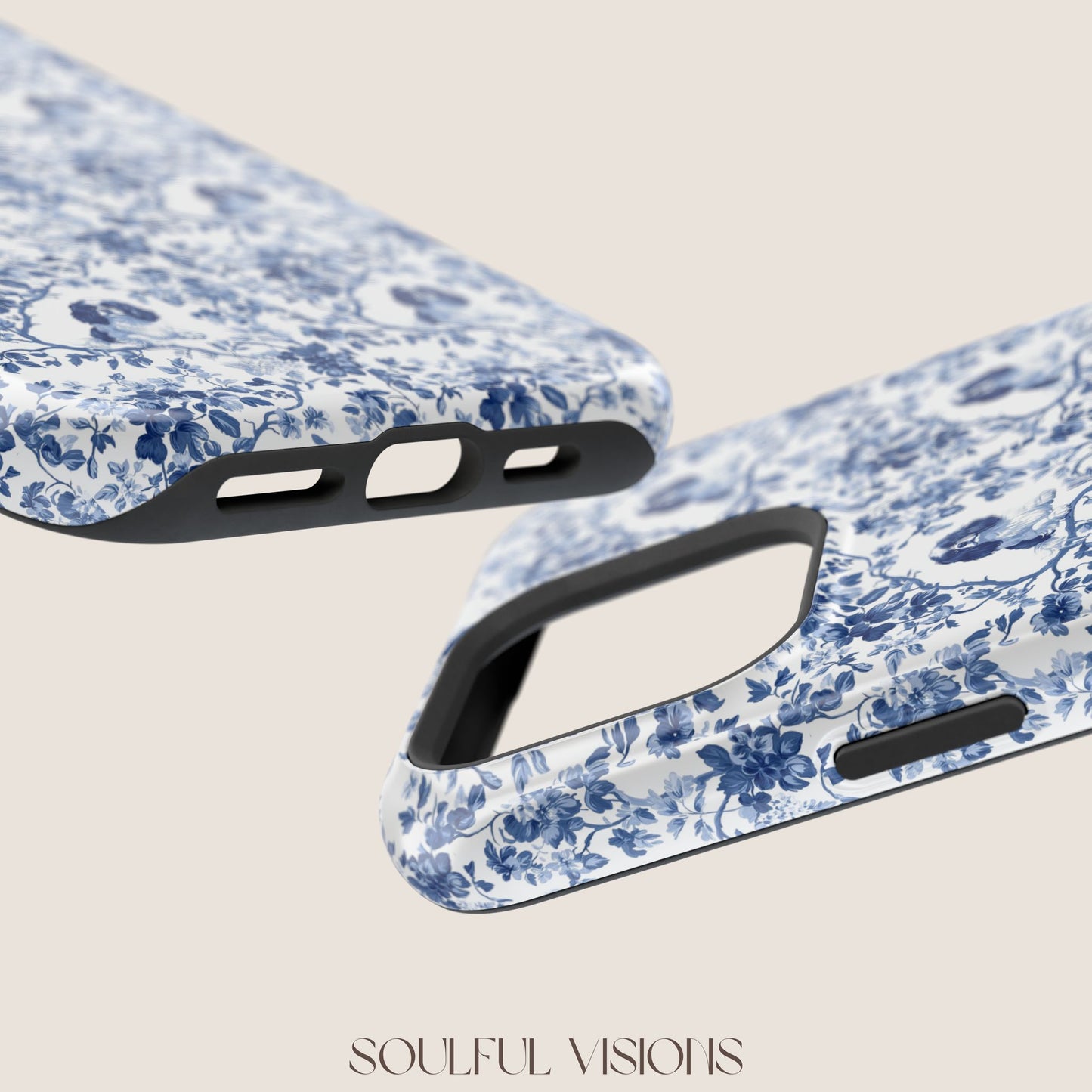 Cavalier King Charles Spaniel Toile De Jouy Magnetic Phone Case