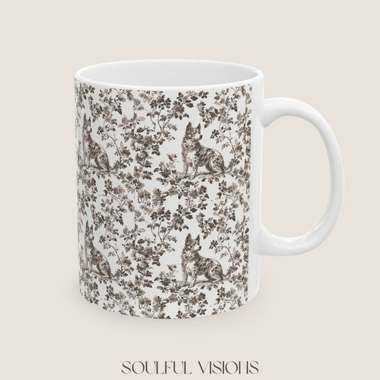 Australian Catlle Toile de Jouy Mug
