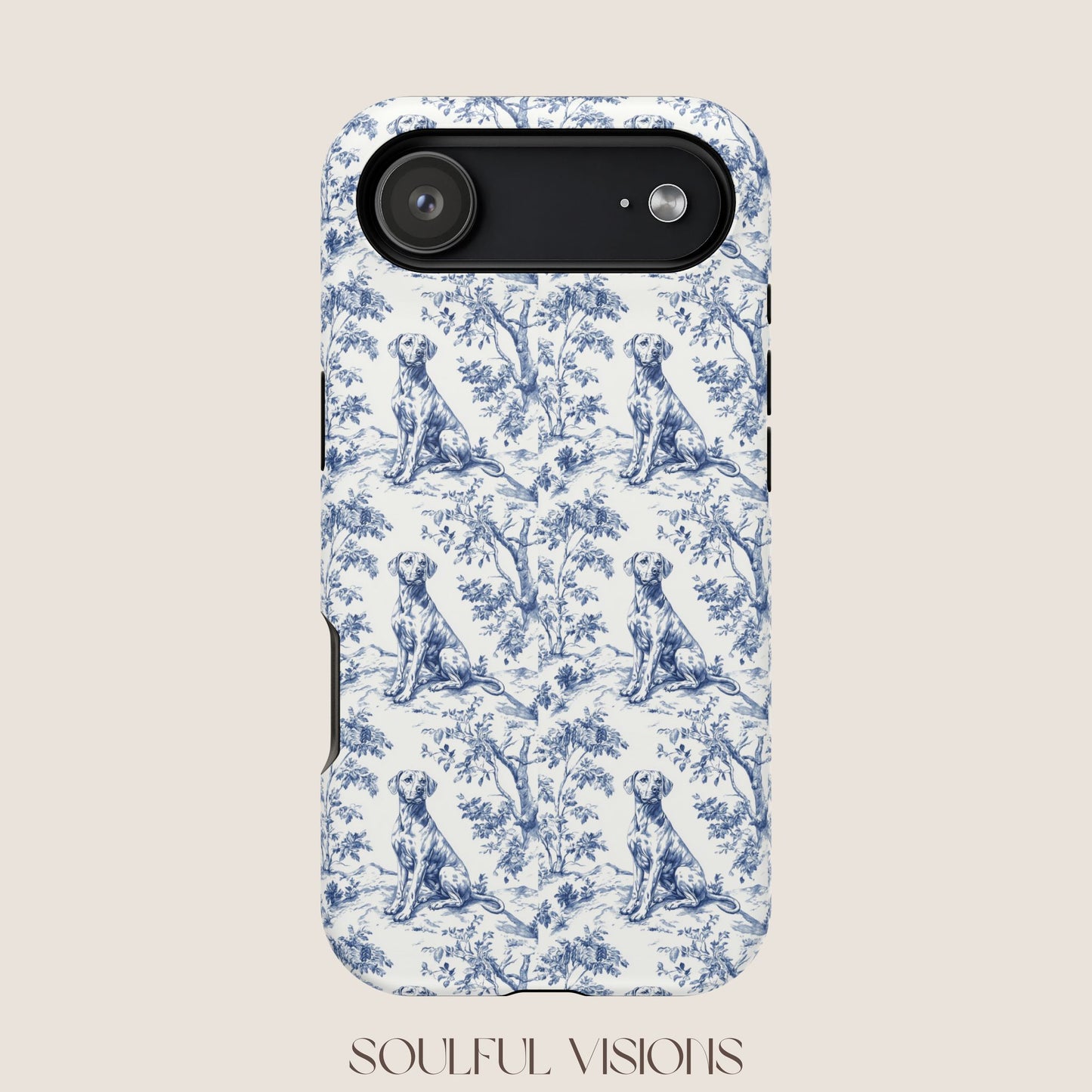 Rhodesian Ridgeback Toile De Jouy Magnetic Phone Case