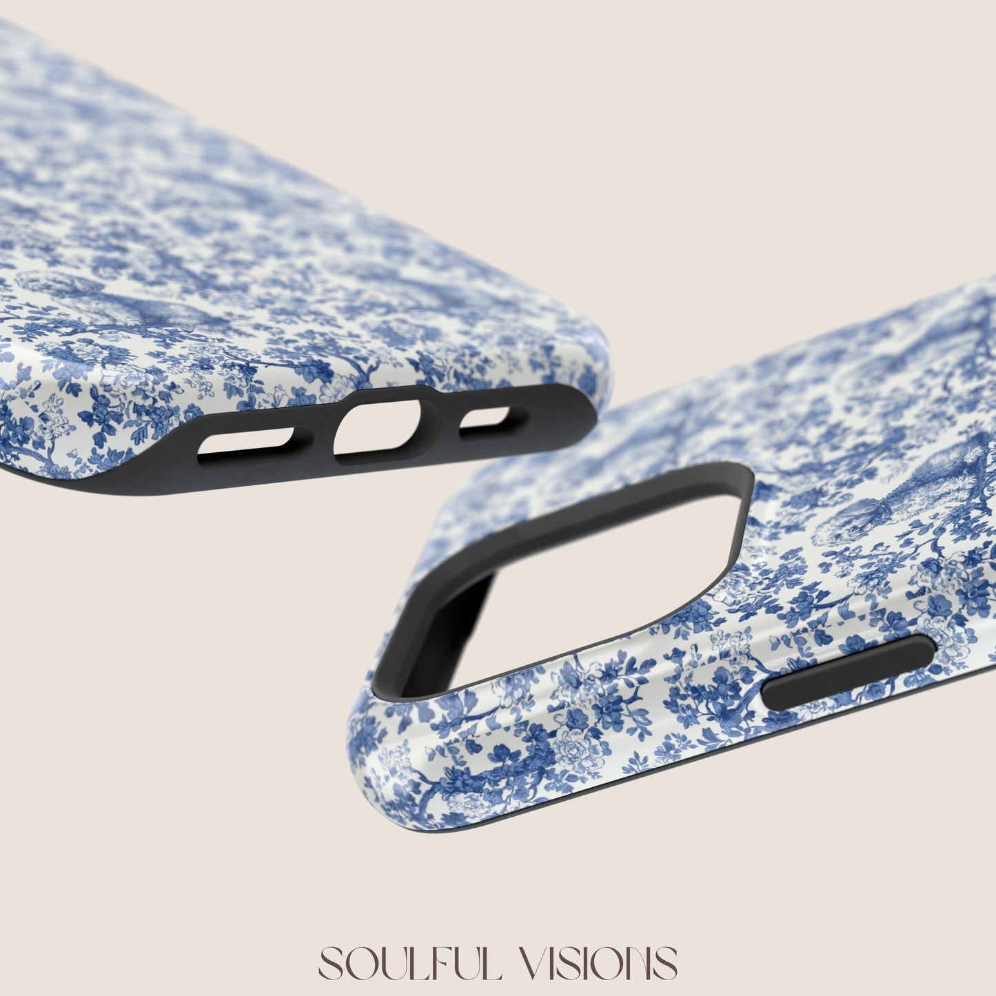 Bichon Frise Toile De Jouy Magnetic Phone Case