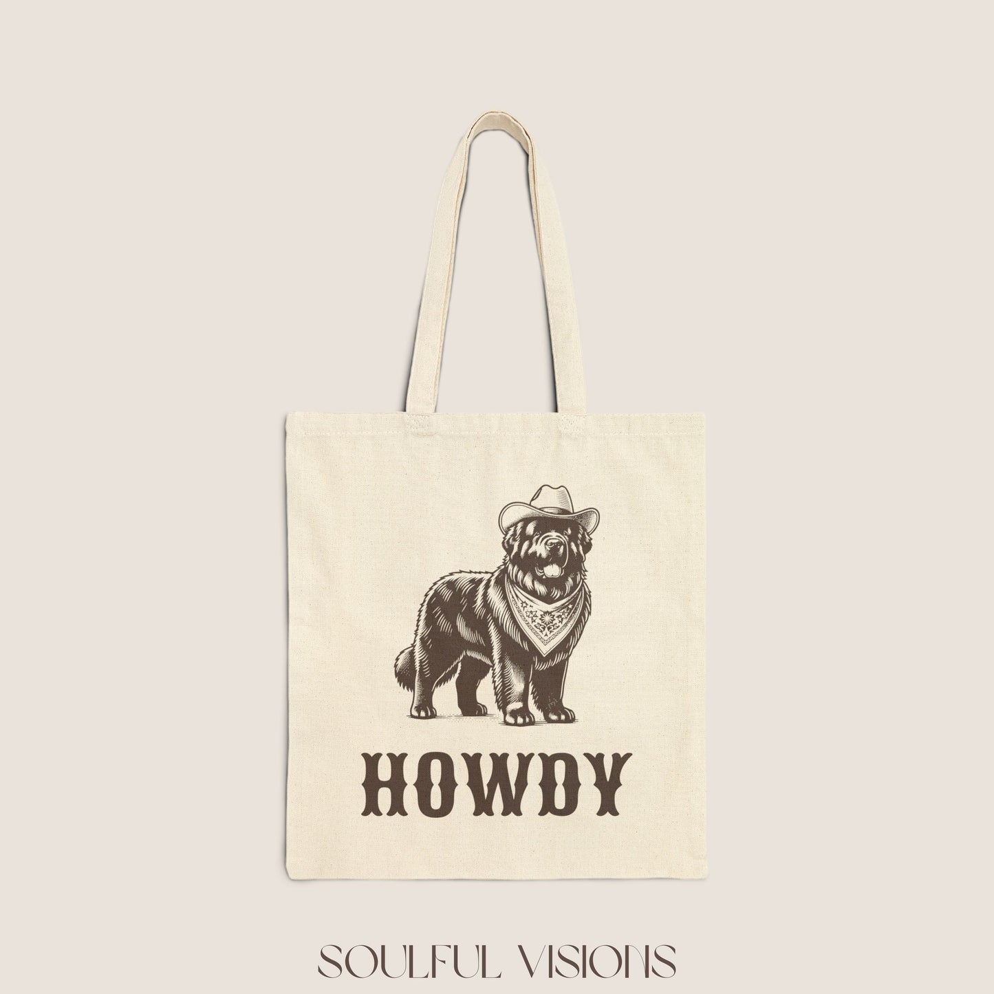 Howdy Newfoundland Tote Bag