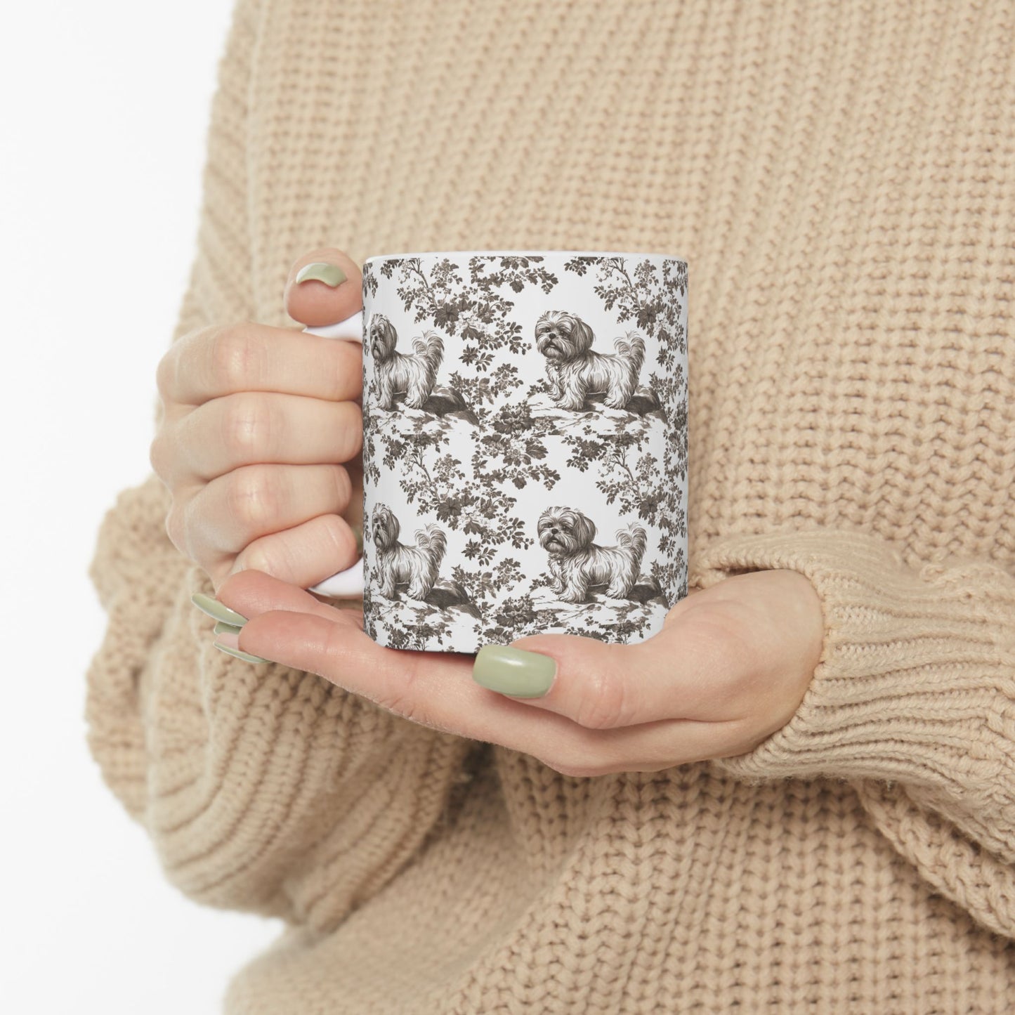 Shih Tzu Toile De Jouy Mug
