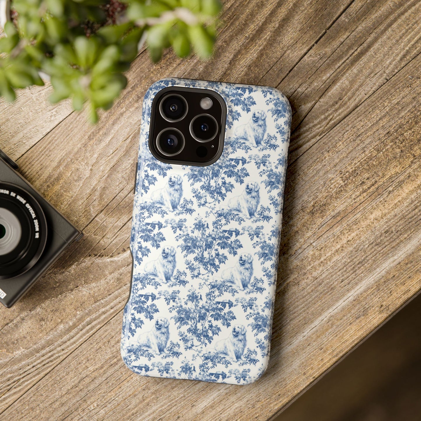 Great Pyrenees Toile De Jouy Magnetic Phone Case
