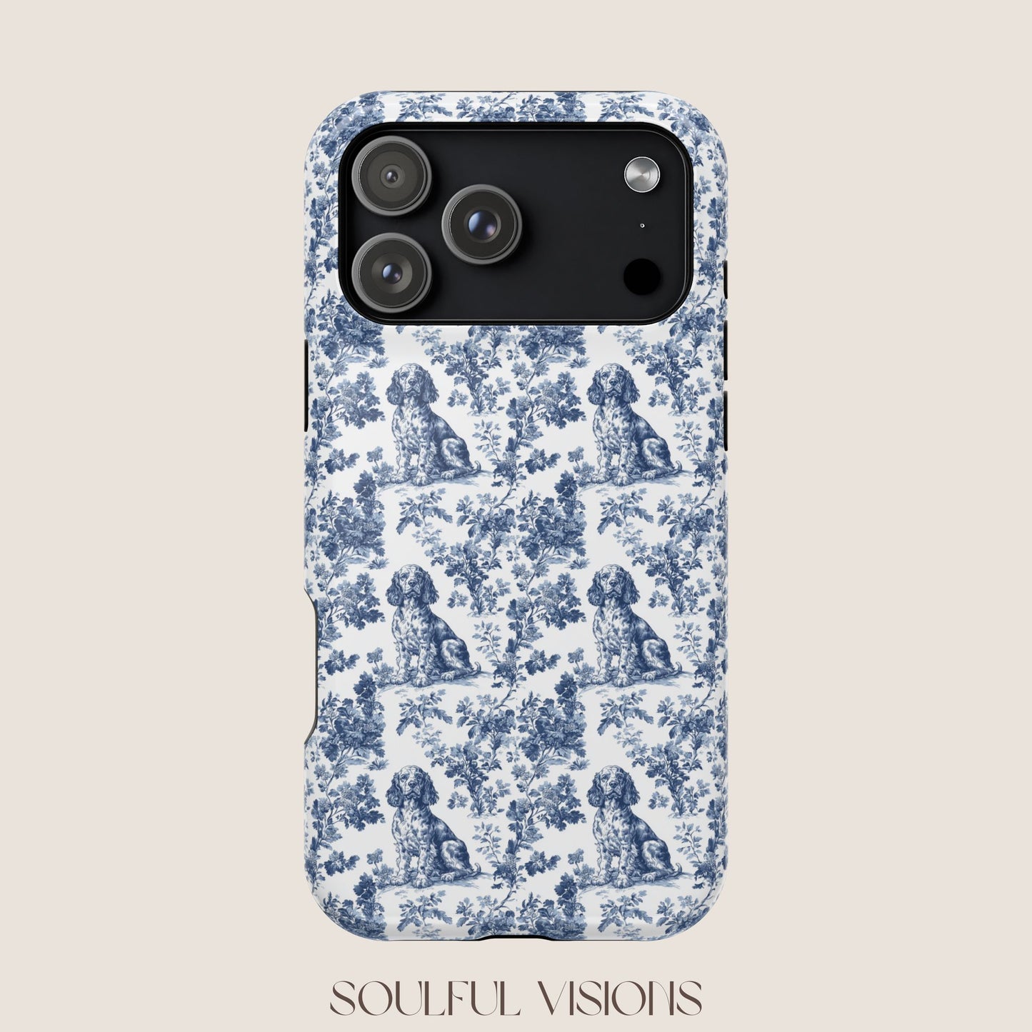 Boykin Spaniel Toile De Jouy Magnetic Phone Case