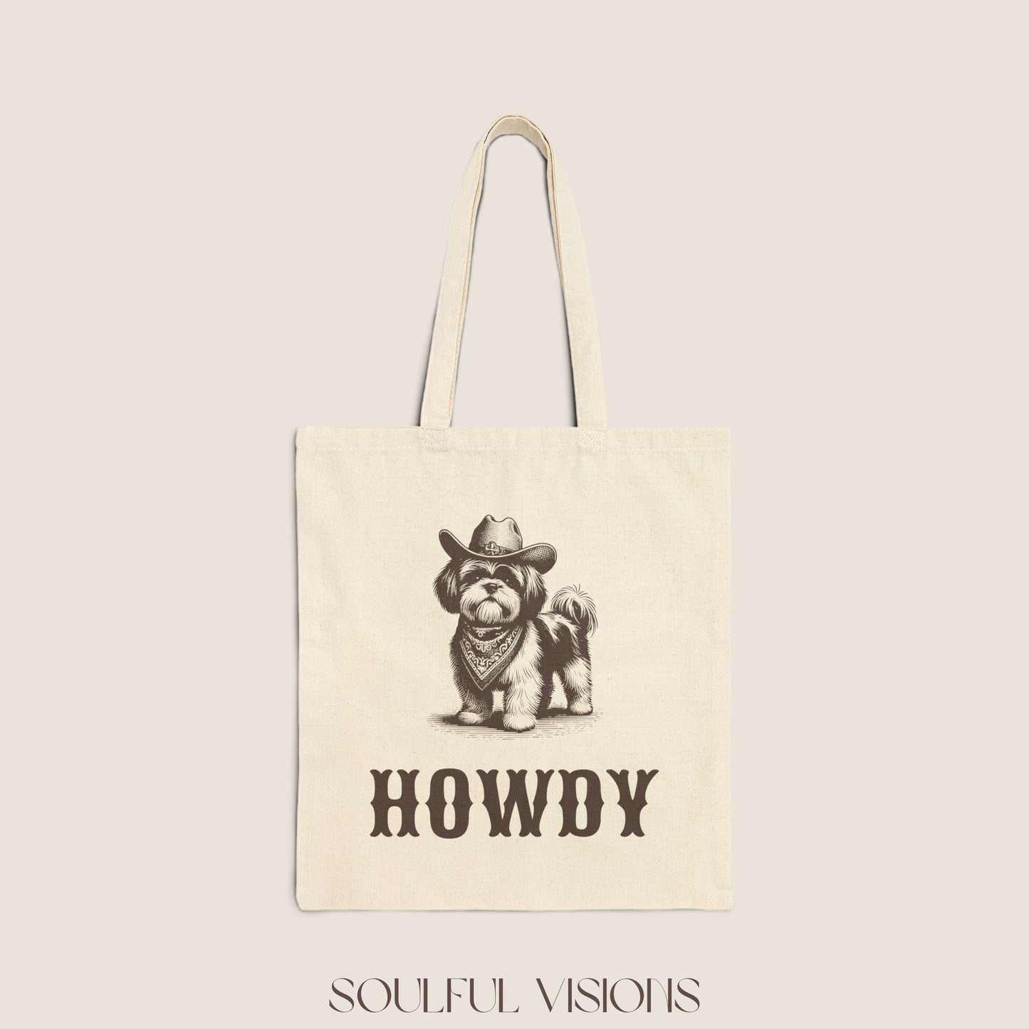 Howdy Shih tzu Tote Bag