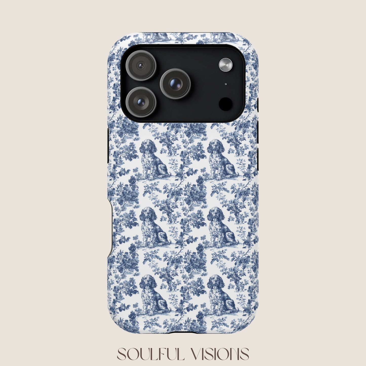 Boykin Spaniel Toile De Jouy Magnetic Phone Case