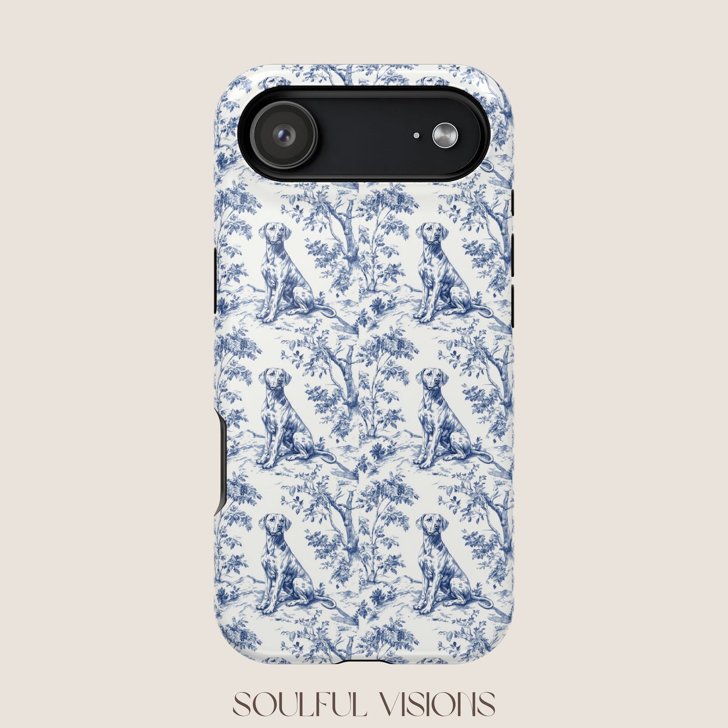 Rhodesian Ridgeback Toile De Jouy Magnetic Phone Case