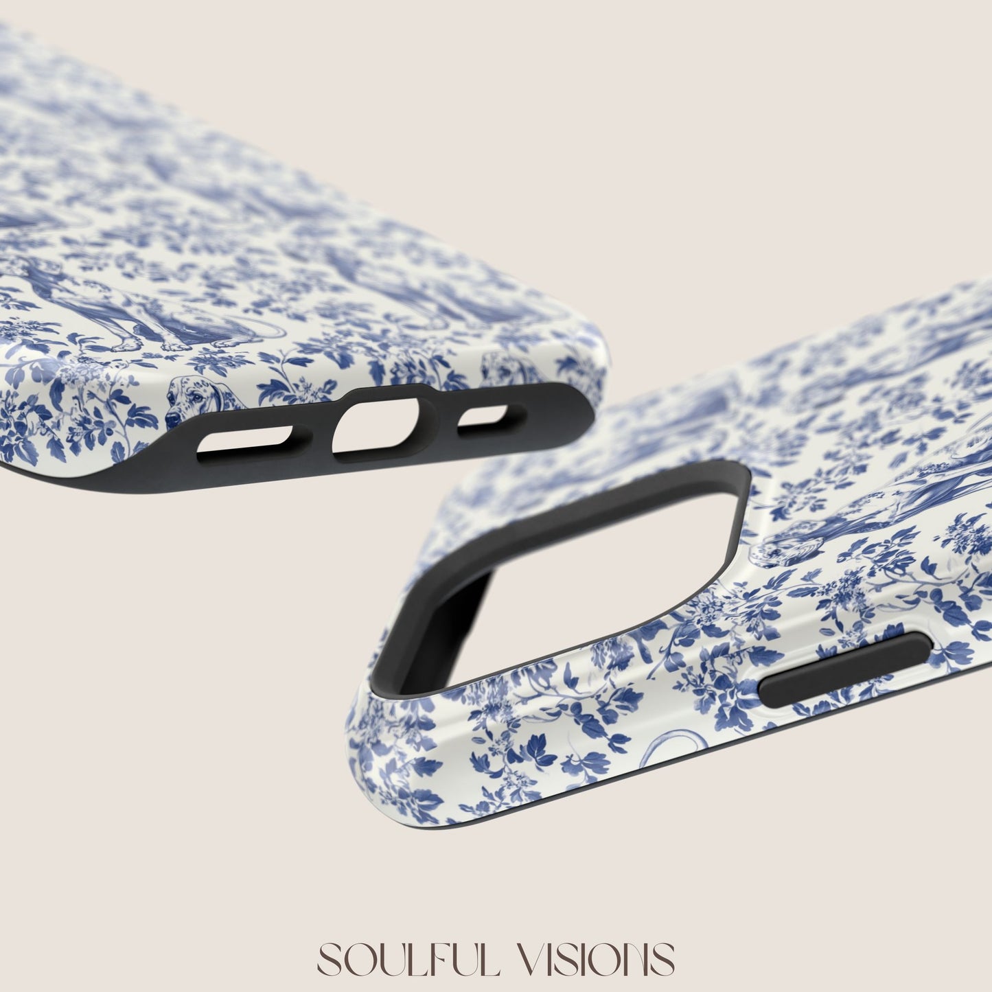 Great Dane Toile De Jouy Magnetic Phone Case