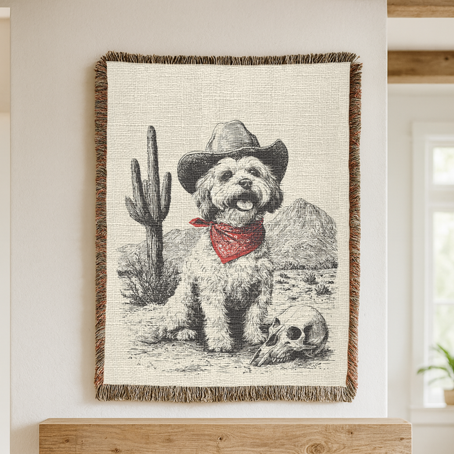 Bichon Frise Woven Blanket