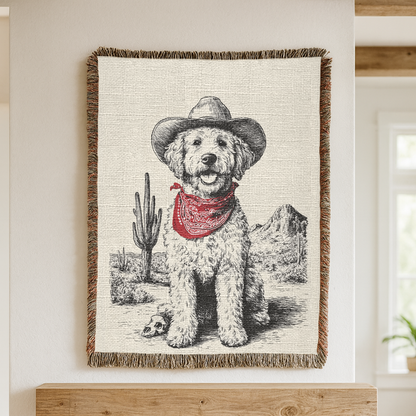 Goldendoodle Woven Blanket