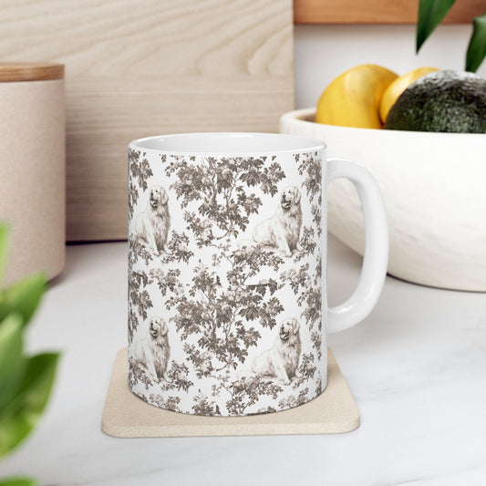 Great Pyrenees Toile De Jouy Mug