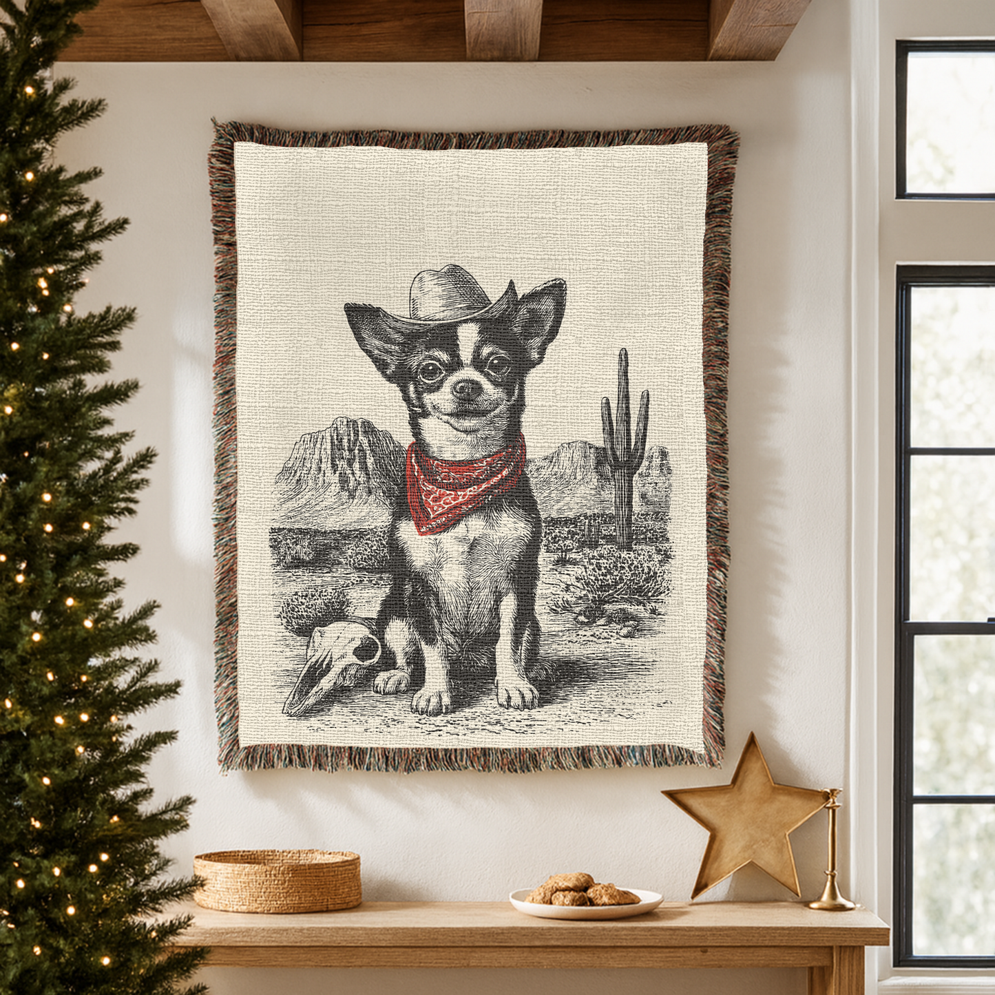 Chihuahua Woven Blanket