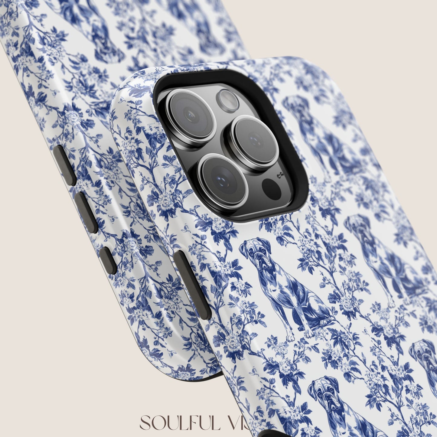 Boxer Toile De Jouy Magnetic Phone Case