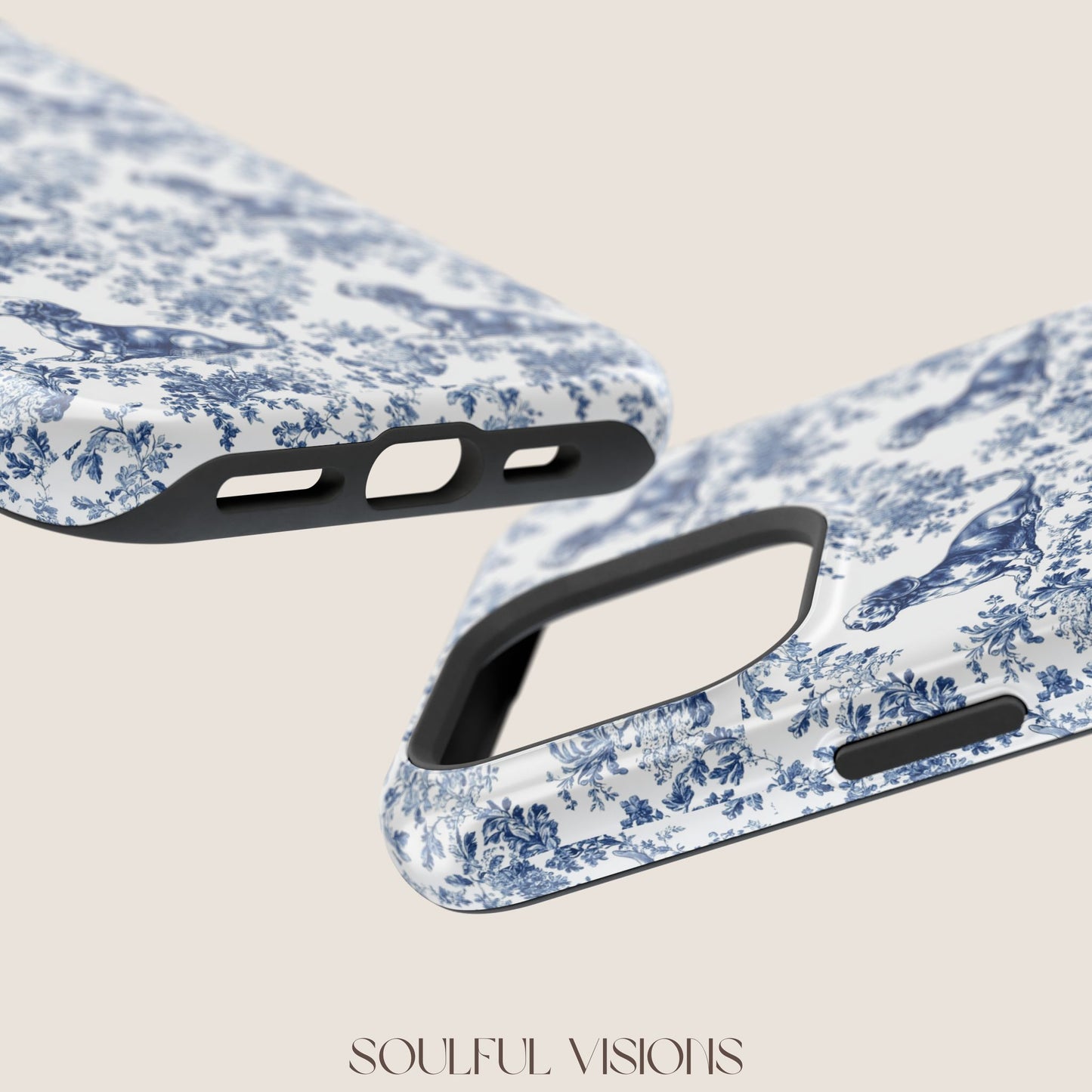 Dachshund Toile De Jouy Magnetic Phone Case
