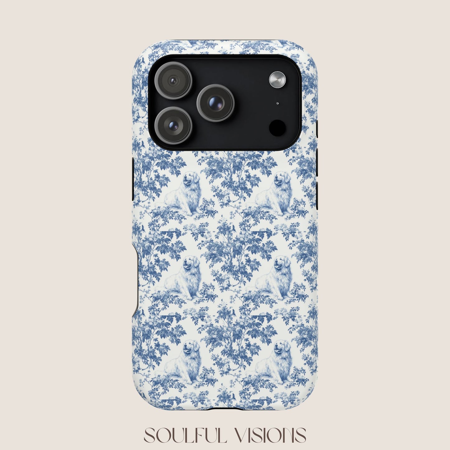 Great Pyrenees Toile De Jouy Magnetic Phone Case