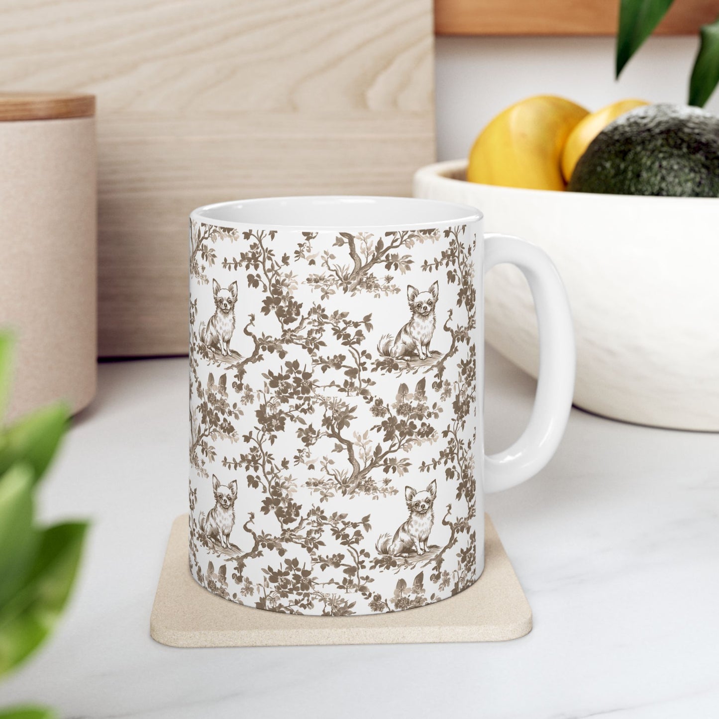 Chihuahua Toile De Jouy Mug