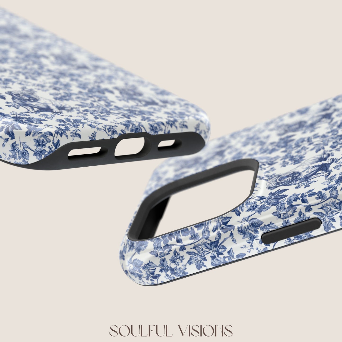 English Bulldog Toile De Jouy Magnetic Phone Case