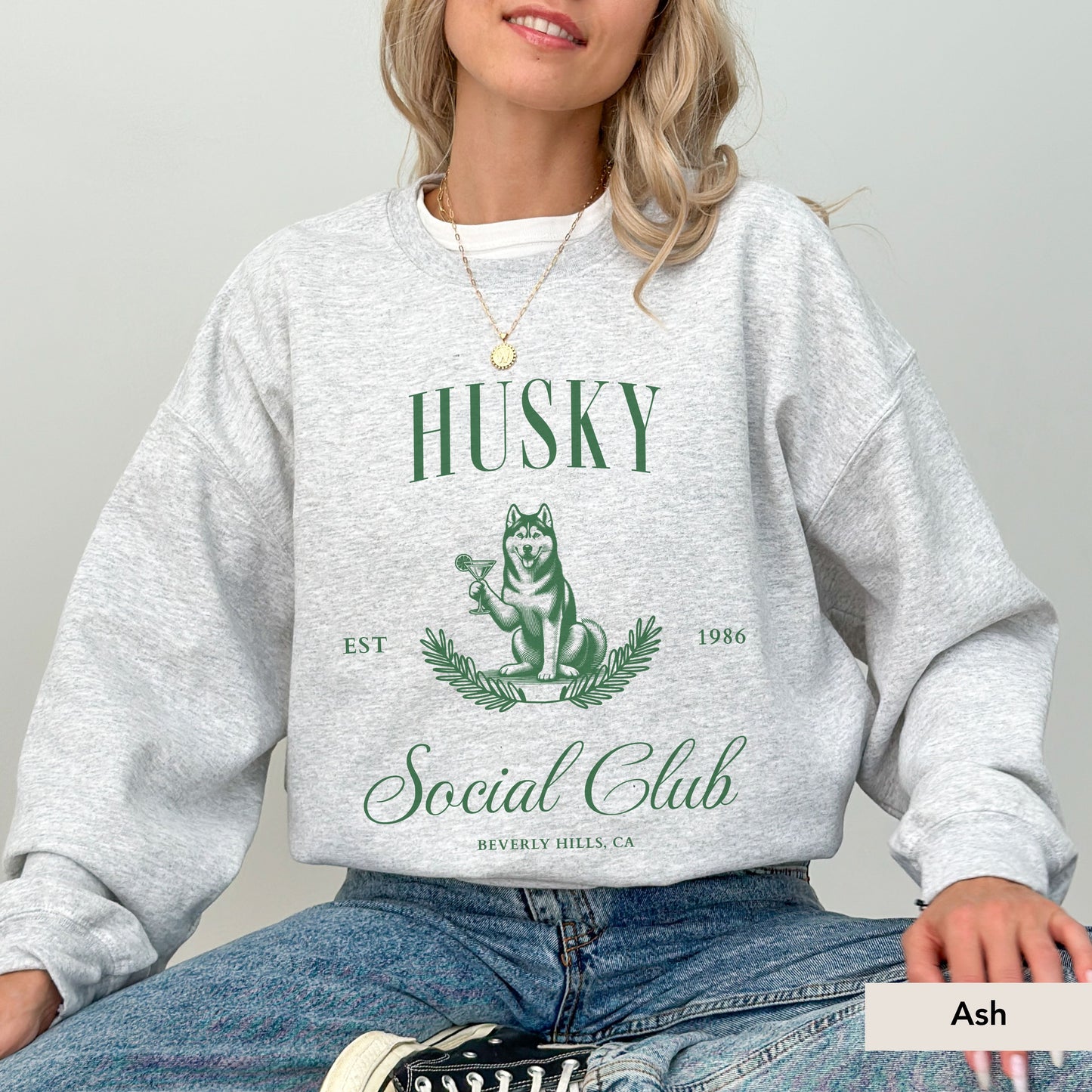 Siberian Husky Social Club Sweatshirt