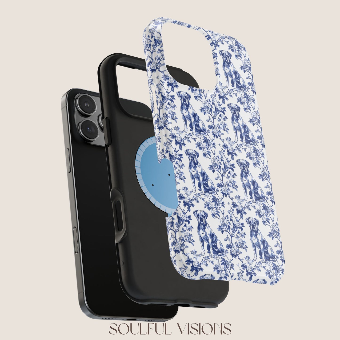 Boxer Toile De Jouy Magnetic Phone Case
