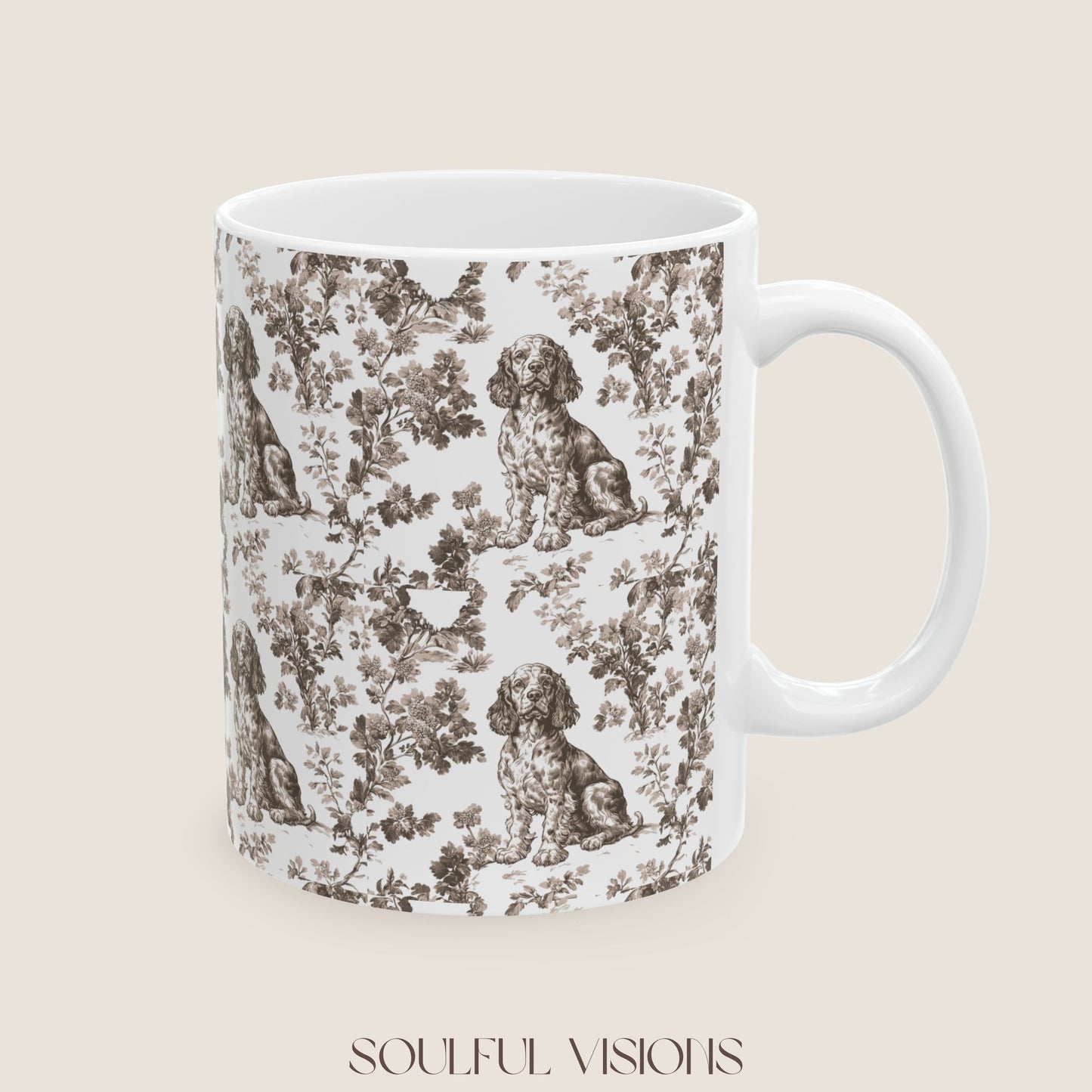 Boykin Spaniel Toile De Jouy Mug