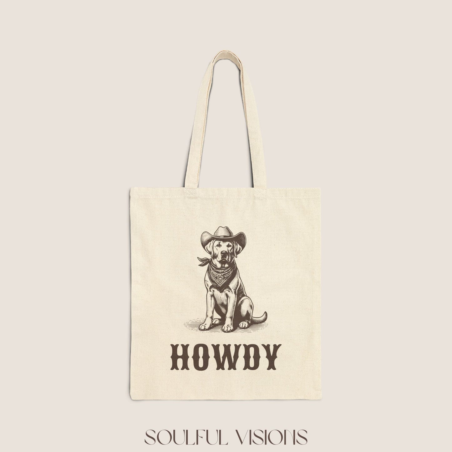 Howdy Labrador Retriever Tote Bag