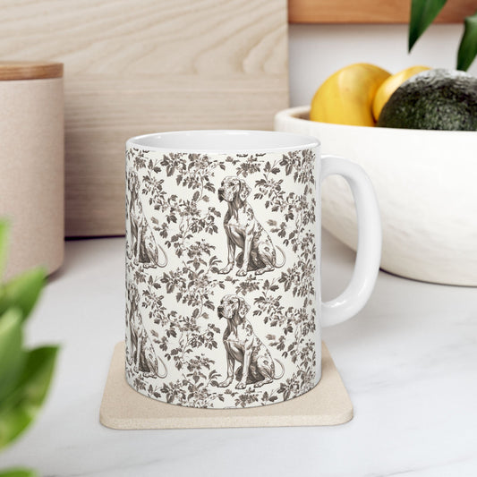 Great Dane Toile De Jouy Mug