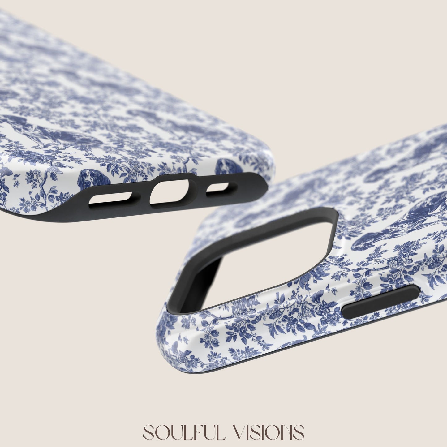 German Shorthaired Pointer Toile De Jouy Magnetic Phone Case