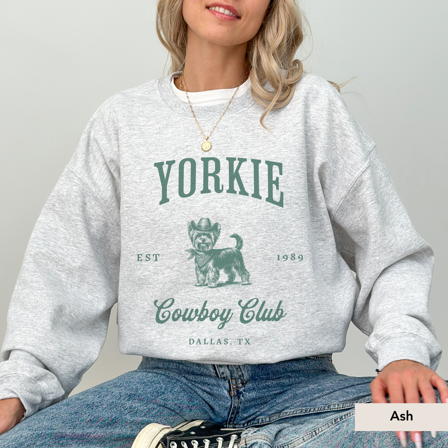 Yorkie Cowboy Club Sweatshirt