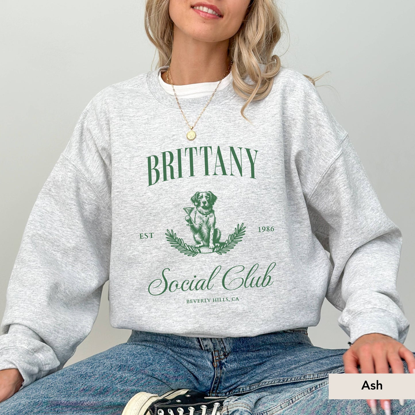 Brittany Spaniel Social Club Sweatshirt